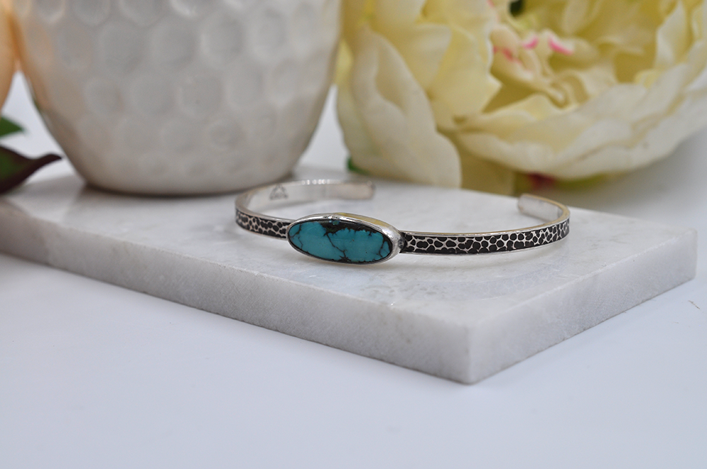 Turquoise Surfboard Cuff Bracelet