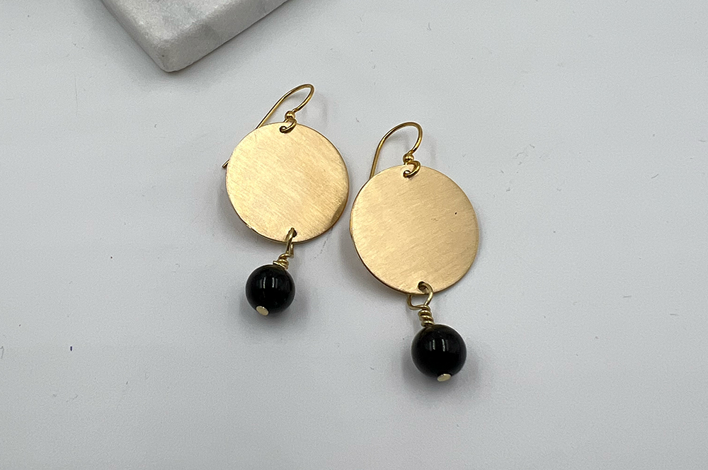 THURSDAY, September 19th • Black Onyx and Brass Earrings Workshop