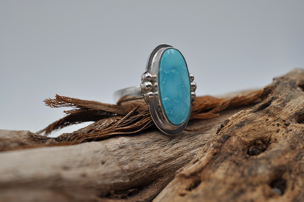 Turquoise Mountain Turquoise Ring • US Size 7