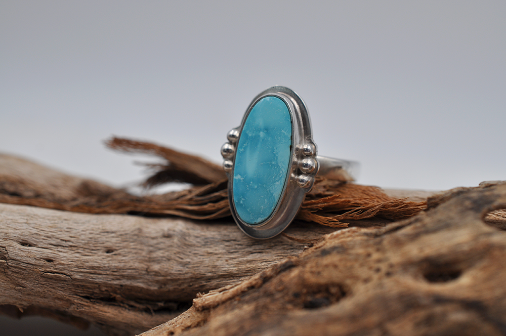 Turquoise Mountain Turquoise Ring • US Size 7