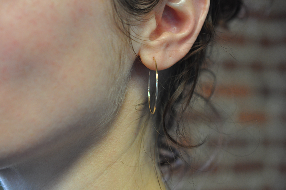 Classic Wire Hoop Earrings • Available in Sterling Silver, 14k Gold-filled and 14k Rose Gold