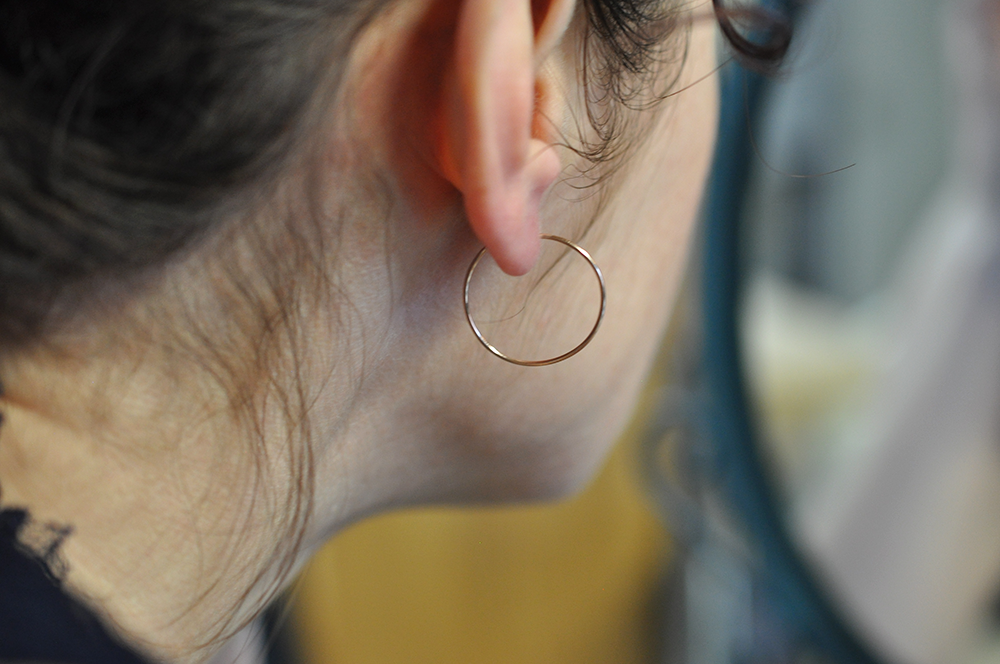 Classic Wire Hoop Earrings • Available in Sterling Silver, 14k Gold-filled and 14k Rose Gold