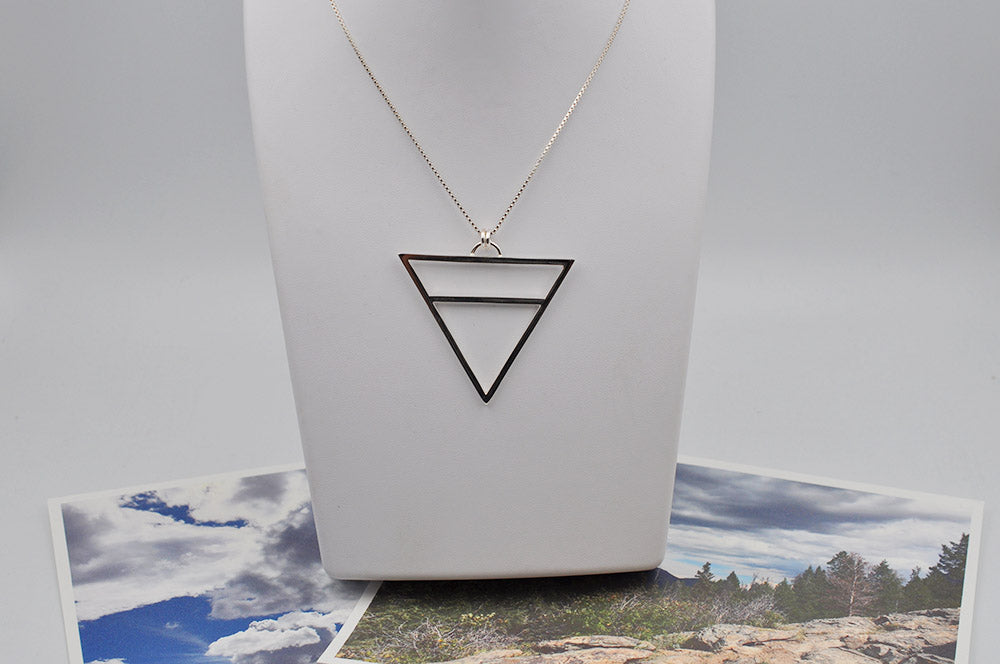 Large Earth Element Necklace in Sterling Silver