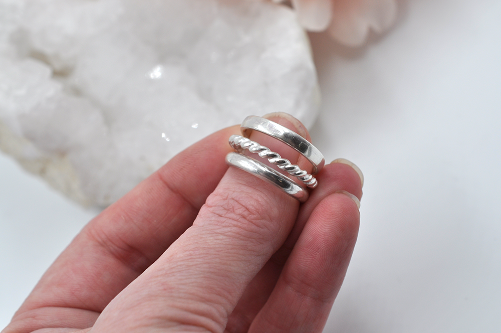 SATURDAY, January 25th • Create Three Sterling Silver Stacking Rings